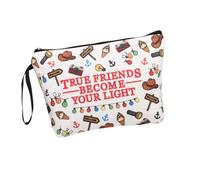 Csoisoy Bolsa de Cosméticos de la Amistad para Mujer, Moderna y Elegante con Cita Inspiradora Amistad para tu Mejor Amiga o Hermana