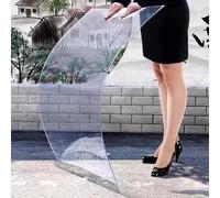 CSPJPIZIYB Placas de Policarbonato para Techos, Lámina de Plástico Transparente de 4mm de Espesor, Fácil de Cortar, Personalizable(40x40cm)