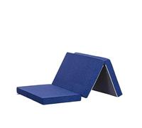 CSSHNL Colchón Plegable Colchón Plegable, colchón de Espuma viscoelástica Tres Pliegues con Funda Lavable, 3 Pulgadas, tamaño Doble, tapete Juego, Cama