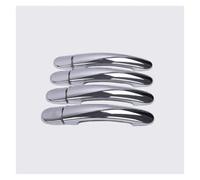 CSSPDM Accesorios exteriores Cubiertas Cromadas Negras Para Manija Puerta Coche Accesorios Pegatinas Diseño Para VW Para Polo 2010-2017(Style6)