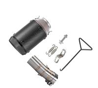 CSSPDM Accesorios para silenciadores de terminales Tubo De Escape De Motocicleta Tubo De Escape De Fibra De Carbono De Sección Media Trasera Adecuado para Kawasaki ZX4R ZX4RR