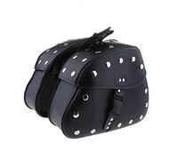 CSSPDM Bolsa De Motocicleta, Bolsas Cuero para Sillín, Herramientas Lateral, Alforjas Equipaje para Harley Sportster XL 883 1200 Motocicletas Todoterreno(F)