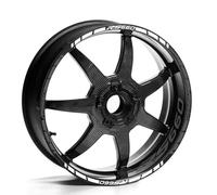 CSSPDM Fácil de Instalar Pegatina para Rueda De Motocicleta, Calcomanía Reflectante para Llanta, Cinta A Rayas De 17 ", Accesorios para Aprilia RS660 RS 660(Style 9)