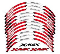 CSSPDM Fácil de Instalar Pegatina Reflectante para Rueda De Motocicleta, Cinta Adhesiva para Llanta De Scooter para Xmax 150 250 300 Xmax300 Xmax250 Xmax150(Style 2)