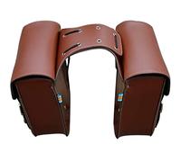 CSSPDM Maleta para Sillín De Motocicleta, Herramienta para Mochila, Bolsa Trasera Retro para Bicicleta, para Ciclismo para Kawasaki W400 W650 XL883L SR400 XL120 Motocicletas Todoterreno(Brown)