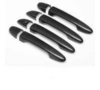 CSSPDM Para Mazda 2 2008-2019 Para Mazda 3 2010-2019 Para Mazda 6 2007-2019 Cubierta Manija Puerta Coche Accesorios Coche Decoración de reemplazo(Black no button)
