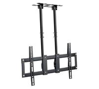 CSSQCSSUANB Soporte de TV de Techo,Soporte de TV de Techo eléc Adjustable Height Double Pole Single Screen TV Mount Fits 40-90/50-110 Inch LED Flat Panel Display(60-110inch)(40-90inch)
