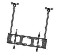 CSSQCSSUANB Soporte de TV de Techo,Soporte de TV de Techo eléc Adjustable Height Fits 50-100 Inch LED Flat Panel Display, Double Pole Hanging TV Bracket