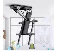 CSSQCSSUANB Soporte de TV de Techo,Soporte de TV de Techo eléc Electric Adjustable Ceiling TV Mount Bracket, Hidden Drop Down TV Lift,Fits 50-90 Inch TVs Motorized TV Stand TV Wall Bracket