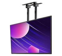CSSQCSSUANB Soporte de TV de Techo,Soporte de TV de Techo eléc Height Adjustable Double Stand Single Screen TV Mount, Fits 60-100 Inch Low Profile TVs TV Stand(1-1.6m)(1-2.6m)