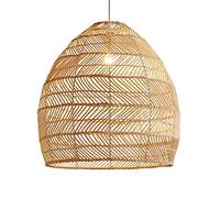 CSSYKV Araña Minimalista Restaurante con Pantalla De Lámpara De Arte De Ratán Lámpara Colgante Ratán Bambú De Estilo Natural Luz De Techo Hueca Estilo Cúpula Moderna para Iluminación Loft, Cocina