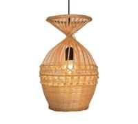 CSSYKV Lámpara Colgante De Comedor Color Beige Con Forma De Cesta De Ratán. Lámpara Moderna Tejida A Mano Con Pantalla De Cesta De Ratán. Linterna De Mimbre Única Para Techo Colgante