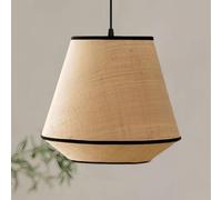 CSSYKV Lámpara Colgante De Estilo Tropical Del Sudeste Asiático, Base E26, 20 Pulgadas, Grande, Para Sala Estar, Tela Beige, Pantalla De Bambú, Estilo Zen, Decoración Minimalista Para El Hogar