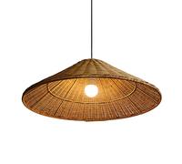 CSSYKV Lámpara Colgante De Isla De Cocina Japonesa Lámpara Colgante De Araña De Ratán Tejida A Mano Pantalla Redonda Vintage Tejiendo Natural Iluminación Semiempotrada para Granjas para Estudio
