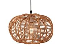 CSSYKV Lámpara Colgante Estilo Wabi-Sabi, Lámpara De Techo Colgante Creativa, Pantalla Lámpara De Cuerda De Cáñamo, Candelabros De Un Solo Cabezal Estilo Sudeste Asiático Tropical Para Dormitorio