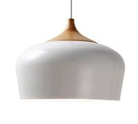 CSSYKV Lámpara Colgante Industrial Moderna con Lámpara Tipo Farol con Acabado De Madera De Roble Y Hierro Iluminación De Techo Industrial Vintage E26 Luces De Isla Domo para Cocina, Luz Colgante