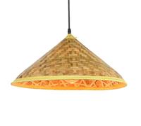CSSYKV Lámpara Colgante Moderna De Bambú Con Forma De Sombrero Única, Ideal Para Comedores, Iluminación Techo Estilo Granja, Lámparas De Bambú Tejido De 45 Cm Para Cocinas Costeras, Comedores