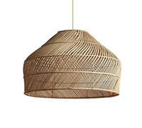 CSSYKV Lámpara Colgante Nordic Designers Weave Pantalla De Lámpara Tejida A Mano De Ratán Lámpara De Techo De Linterna Tejida De Bambú Lámparas Colgantes De Granja para La Decoración