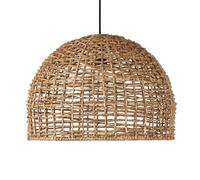 CSSYKV Lámpara Colgante Rústica De Ratán Estilo Granja, Lámpara De Techo Colgante De Mimbre Sobre Mesa, Candelabro De Cesta De Ratán Wabi-sabi, Linterna Vintage, Iluminación Colgante Para Comedor