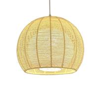 CSSYKV Lámpara De Araña De Cuerda De Cáñamo - Lámpara Colgante Bohemia Hecha A Mano, Ajustable, Con Forma Bola, De Ratán, Tipo Cesta, Ideal Para Recibidor, Estilo Rústico De Granja, Para Comedor
