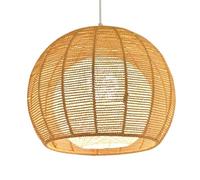 CSSYKV Lámpara De Araña De Cuerda De Cáñamo - Lámpara Colgante Bohemia Hecha A Mano, Ajustable, Con Forma Bola, De Ratán, Tipo Cesta, Ideal Para Recibidor, Estilo Rústico De Granja, Para Comedor
