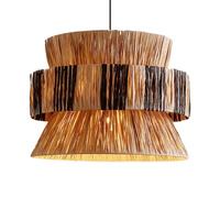 CSSYKV Lámpara De Araña De Ratán Estilo Bohemio Con Casquillo E26, Lámpara Colgante De Mimbre, Lámpara Colgante Vintage Wabi-sabi Tejida A Mano, Lámparas Colgantes Grandes De Estilo Rústico