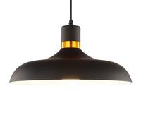 CSSYKV Lámpara De Araña Escandinava con Pantalla De Metal Lámpara De Techo Colgante Negra para Dormitorio Lámparas Colgantes De Cúpula Modernas De 14,9" para Entrada del Fregadero