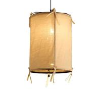 CSSYKV Lámpara De Araña Grande De Tela Tipo Tambor De 1 Luz, Estilo Rústico, Con Pantalla De Tela De Lino, Iluminación Japonesa Wabi-sabi Para Comedor, Sala De Estar E Isla De Cocina - Beige