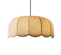 CSSYKV Lámpara De Estilo Rústico Japonés, Farol De Tela Lino, Lámpara Colgante Techo, Beige, Estilo Bohemio Antiguo, Para Isla De Cocina, Comedor, Lámpara De Araña De Estilo Rústico Para Comedor