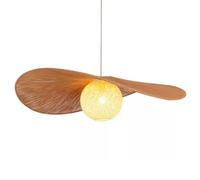 CSSYKV Lámparas Colgantes Retro De Cuerda De Cáñamo, Estilo Japonés Wabi-Sabi, Para Dormitorios, Luminaria Primitiva Con Decoración De Jaula De Ratán, Lámpara Colgante Creativa Hecha A Mano
