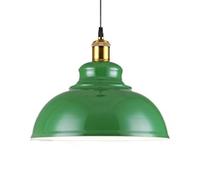 CSSYKV Luz Colgante Retro Verde Pantalla De Diseño Metálico Accesorio De Lámpara De Iluminación Colgante De Techo Luces De Techo Decorativas Accesorio De Cocina con Portalámparas E27,