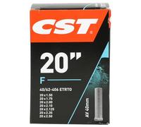 CST 70701 Cámara de Aire para Bicicleta, Unisex Adulto, Negro, 20 x 1.50-2.50" 40/62-406 AV 40 mm