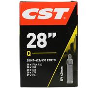 CST Cámara 28 x 1.00-1.00/8-1.75, válvula Dunlop, 40 mm, Unisex Adulto, Negro, 28 x 1 1/8-1.75" 28/47-622/635 DV40 mm