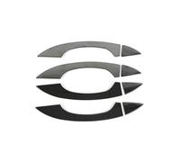 Cstearqp Moldura de Coche Calcomanía para Manija Puerta Exterior Coche Decoración con Lentejuelas Pegatina Pomo Puerta para A6 C6 C7 A7 2012-18 S6 S7 Interiores de automóvil(Black)
