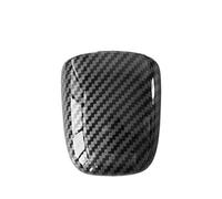 Cstearqp Moldura de Coche Embellecedor Perilla La Palanca Cambios Coche Pegatina Interior Estilo Fibra Carbono para Dodge para Challenger Y para Charger (2015-2023) Interiores de automóvil(Black)