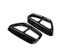 Cstearqp Moldura de Coche Filtro de Escape de Acero Inoxidable para Serie 5, G30, G32, G31, Serie 6 GT 2018, 2019, 2020 y 2022 Interiores de automóvil(Black)