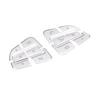 Cstearqp Moldura de Coche Pegatina cromada ABS el botón del Volante para Benz ABC GLC CLA CLS GLE GLS y GLK. Interiores de automóvil(A)