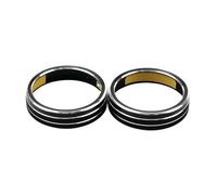 Cstearqp Moldura de Coche Pegatina Decorativa Interior y Exterior para Ford para Focus 4 Mk4 Sedán Hatchback 2019-2020 Interiores de automóvil(AC Knob Black 2Piece)
