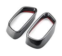 Cstearqp Moldura de Coche Pegatina para Tubo de Escape de Coche, de Acero Inoxidable, Color Negro, para X5 F15 X6 F16 2014-18 (versión Deportiva) Interiores de automóvil(Carbon Fiber)