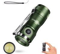 CSTEBOKE Sofirn SC13 (Verde) Mini Linterna LED Recargable, 1300 LM Linterna Pequeña, 217M, Linterna LED Extremadamente Brillante con 5 Modos, IP68 Impermeable EDC linterna para Camping, Senderismo