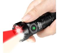 CSTEBOKE Sofirn SR20 MINI, 1200 LM, Linterna Con 5 Modos De Luz Roja, Luz Roja De 150 LM, IPX8 Impermeable, Mini Linterna Con Cordón e Imán De Cola, Para Actividades Al Aire Libre, Caza,