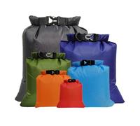 CSXMONEY Juego de 6 bolsas secas ligeras de gran capacidad, impermeables, 8 L, 5 L, 3,5 L, 3 L, 2,5 L, 1,5 L, organizadoras, bolsas de almacenamiento, para camping, senderismo, pesca