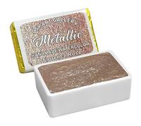 CSY art gallery Acuarelas hechas a mano - Pinturas metálicas con purpurina rosa Florencia - Sartenes completos pigmento de alta calidad para artistas, estudiantes, aficionados, calígrafos