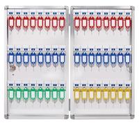 CSYQPDMBDL Armario para Llaves, Armario de Llaves, Organizador de Llaves for Montar en la Pared con Etiquetas for Llaves marcables, Caja de Seguridad for Llaves, Llavero for hoteles, escuelas(48)