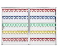 CSYQPDMBDL Armario para Llaves, Armario de Llaves, Organizador de Llaves for Montar en la Pared con Etiquetas for Llaves marcables, Caja de Seguridad for Llaves, Llavero for hoteles, escuelas(160)