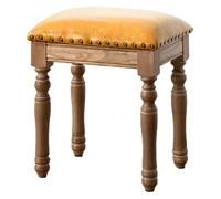 CSYQPDMBDL Banco para Piano, Banco de Piano, Silla de tocador Taburete de Piano Taburete de Maquillaje de Madera Maciza Taburete de Comedor de Madera Taburete de tocador de Madera(Orange)