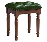 CSYQPDMBDL Banco para Piano, Banco de Piano, Sillón de tocador Taburete de Piano Taburete de tocador de Madera Taburete de tocador de Dormitorio Taburete de Sala de recepción(Green)