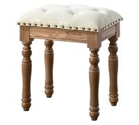 CSYQPDMBDL Banco para Piano, Banco de Piano, Sillón de tocador Taburete de Piano Taburete de tocador de Madera Taburete de Entrada for Cambiar Zapatos Taburete de Comedor(White)