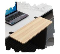 CSYQPDMBDL Bandeja para Teclado, Plataforma para Teclado, Bandeja extensora ergonómica for Escritorio con Abrazadera for Plataforma de Teclado y Soporte for Codos(Light Walnut,20"/52cm)