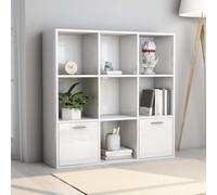 CSYQPDMBDL Estantería, Libreria, Estante de Almacenamiento de estantería, Unidad de estantería de Estante de Almacenamiento de exhibición de pie for Sala de Estar, Oficina en casa(High Gloss White)